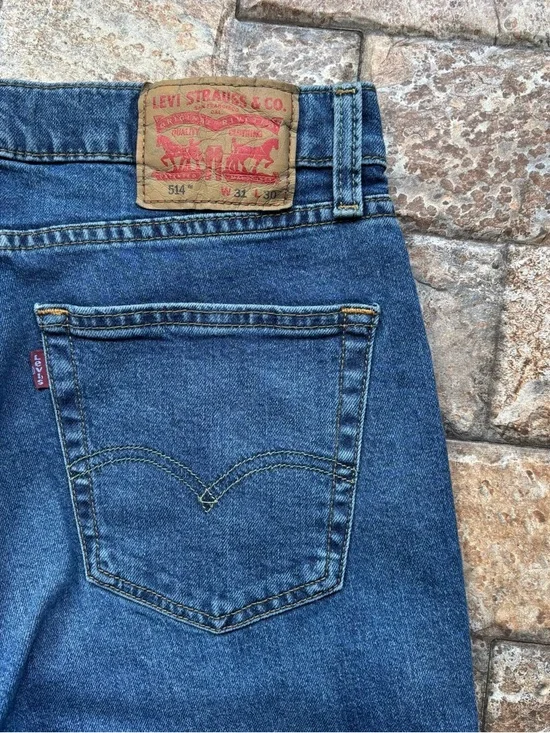 Levi’s Men’s 514 Straight Fit 31x30  Medium Wash - Picture 6 of 8